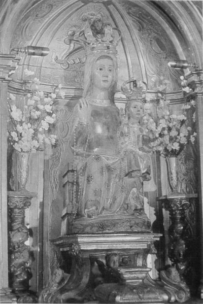 Virgen de los Conjuros. Arbeiza (N). Fuente: Etnografía de Navarra. Tomo I. Pamplona: Diario de Navarra, 1996.