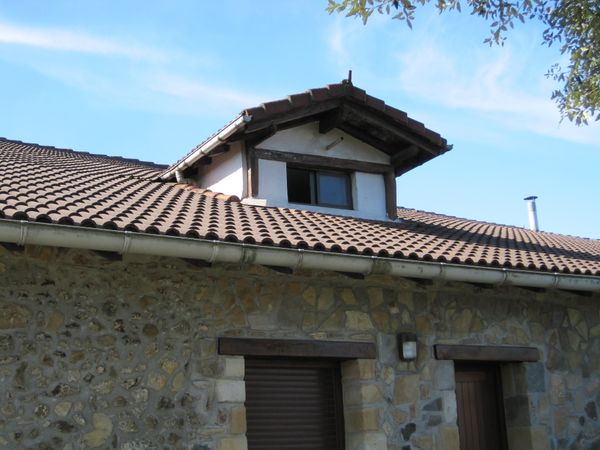 Txoritokia, buhardilla de acceso al tejado. Ajangiz (B), 2011. Fuente: Segundo Oar-Arteta, Grupos Etniker Euskalerria.