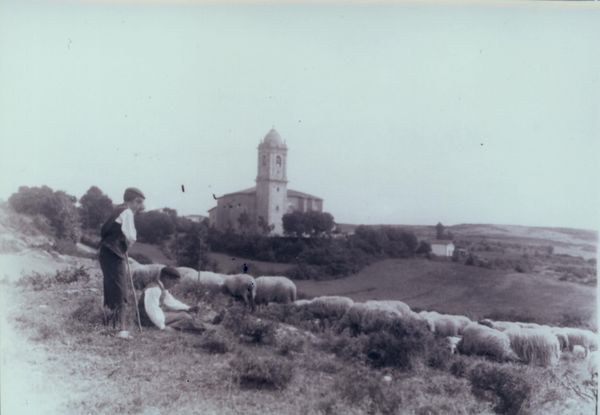 Pastores en Echávarri Viña (A). Fuente: Archivo Municipal de Vitoria.