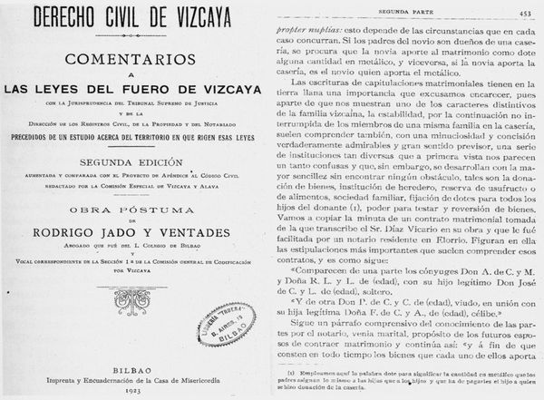 Edición de 1923 y texto. Fuente: Archivo Fotográfico Labayru Fundazioa.